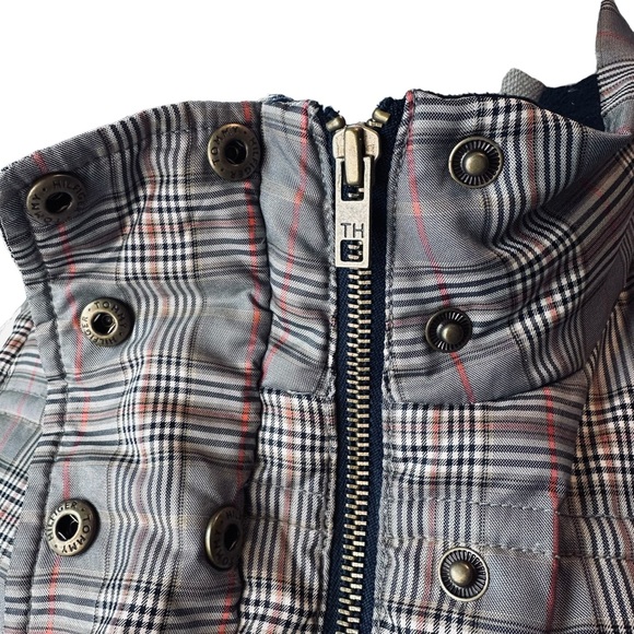 Tommy Hilfiger - Puffer Vest Gray Plaid Zipper Closure, Size: Large - Picture 14 of 16